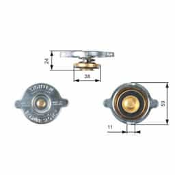 Bouchon de radiateur RC119 Gates