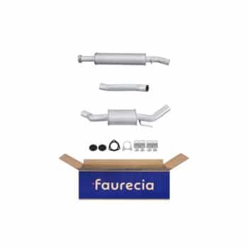 Silencieux avant - Kit Easy2Fit - Set avec pièces de montage