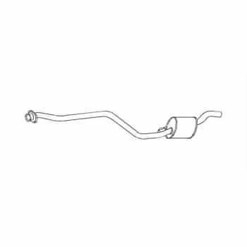 Silencieux intermédiaire - Kit Easy2Fit - Kit avec pièces de montage