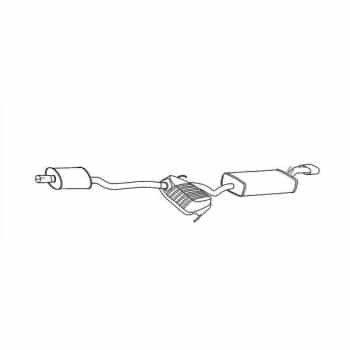 Silencieux d'extrémité - Kit Easy2Fit - Set avec pièces de montage