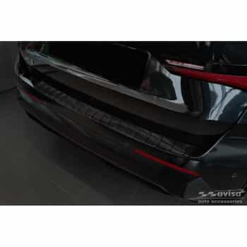 Véritable protection de pare-chocs arrière en carbone 3D pour BMW X1 (U11) 2022- 'Ribs'