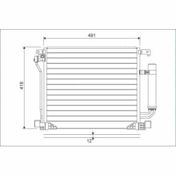 Condenseur, climatisation 822587 Valeo