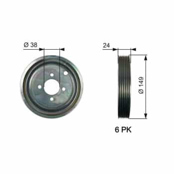 Poulie, vilebrequin DriveAlign®