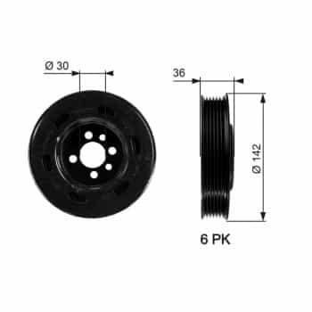 Poulie, vilebrequin DriveAlign®