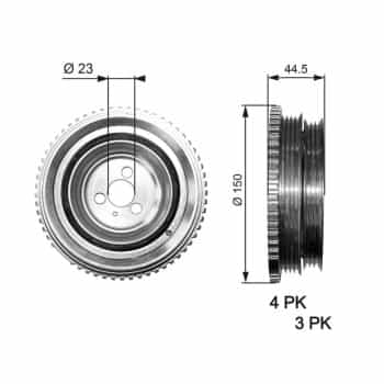 Poulie, vilebrequin DriveAlign®