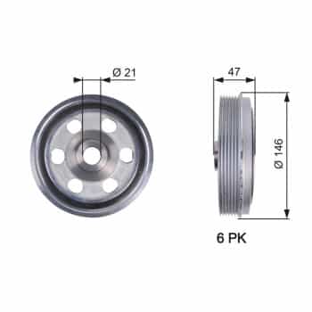 Poulie, vilebrequin DriveAlign®