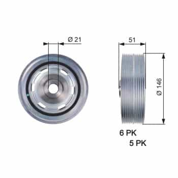 Poulie, vilebrequin DriveAlign®