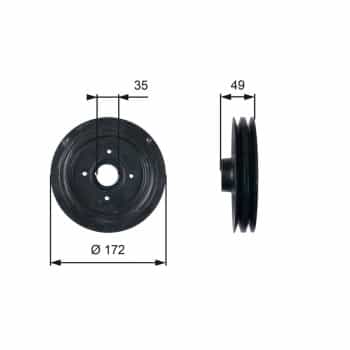 Poulie, vilebrequin DriveAlign®