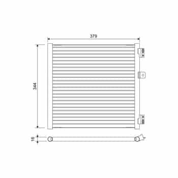 Condenseur, climatiseur 822660 Valeo
