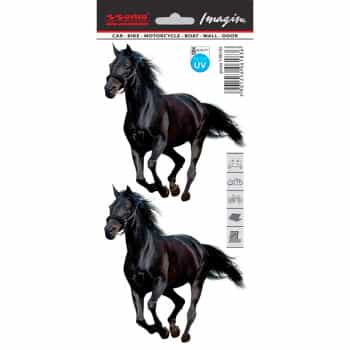 Autocollant de tatouage de voiture Mustang 2pcs - 11x12cm