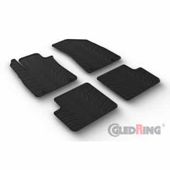 Tapis en caoutchouc adaptés à MG ZS 2017- sauf EV (automatique) (profil en T en 4 parties)