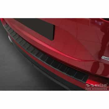 Protection de seuil de coffre en inox noir mat pour Mazda CX5 II 2017- 'Ribs'