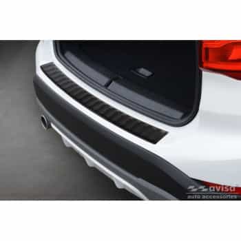 Protection de pare-chocs en acier inoxydable noir mat compatible avec BMW X1 (F48) 2015-2022 'Nibs'