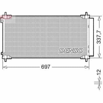 Condenseur, climatiseur DCN50120 Denso