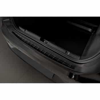 Protection de seuil de coffre en inox noir adaptable à Mercedes EQE (V295) 2022- 'Ribs'