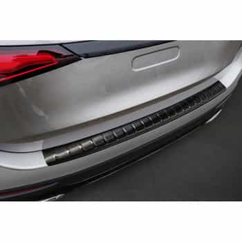 Protection de seuil de coffre en inox noir adaptable à Mercedes GLC II (X254) 2022- 'Ribs'