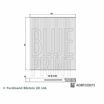 filtre à air d'habitacle ADBP250075 Blue Print