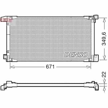 Condenseur, climatiseur DCN50114 Denso