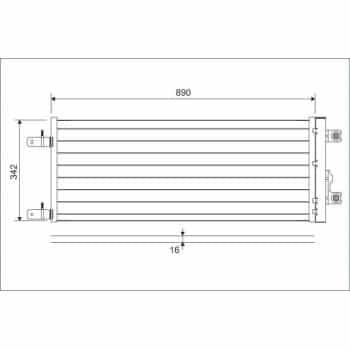 Condenseur, climatiseur 815125 Valeo