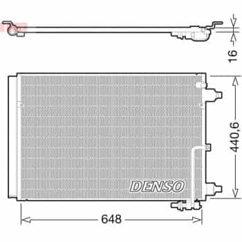 Condenseur, climatiseur DCN02025 Denso