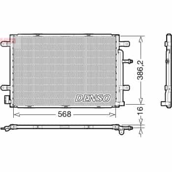 Condenseur, climatiseur DCN02039 Denso