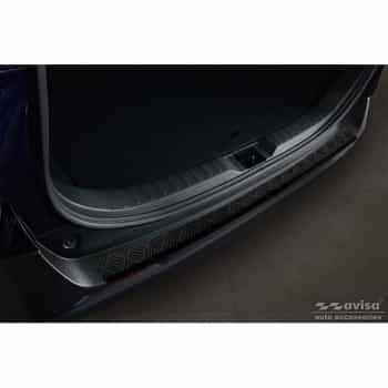 Protecteur de pare-chocs arrière en aluminium noir mat pour Toyota RAV4 (5e génération) 2018- et Suzuki Across 2