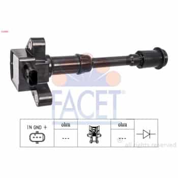Bobine d'allumage 9.6461 Facet