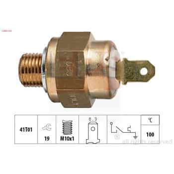 Contact thermique, voyant avertisseur de l'agent réfrigérant Made in Italy - OE Equivalent 1.840.132 EPS Facet