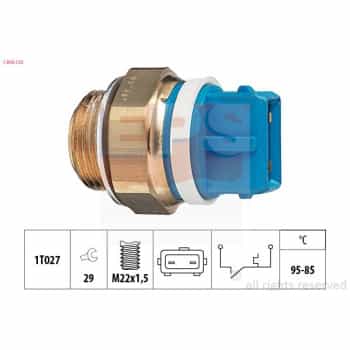 Interrupteur de température, ventilateur de radiateur Made in Italy - OE Equivalent 1.850.122 EPS Facet