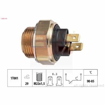 Interrupteur de température, ventilateur de radiateur Made in Italy - OE Equivalent 1.850.134 EPS Facet