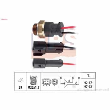 Interrupteur de température, ventilateur de radiateur Made in Italy - OE Equivalent 1.850.610 EPS Facet