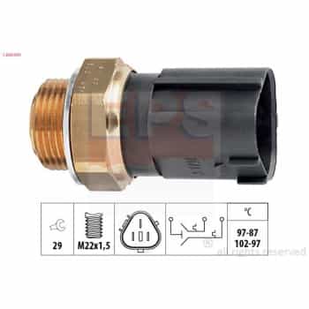 Interrupteur de température, ventilateur de radiateur Made in Italy - OE Equivalent 1.850.690 EPS Facet