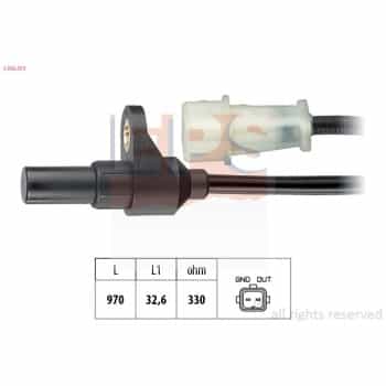 Capteur d'angle, vilebrequin Made in Italy - OE Equivalent 1.953.373 EPS Facet