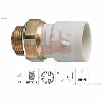 Interrupteur de température, ventilateur de radiateur Made in Italy - OE Equivalent 1.850.182 EPS Facet