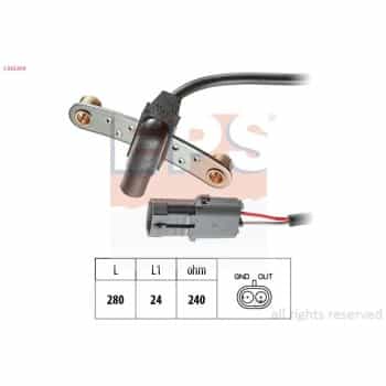 Capteur d'angle, vilebrequin Made in Italy - OE Equivalent 1.953.019 EPS Facet