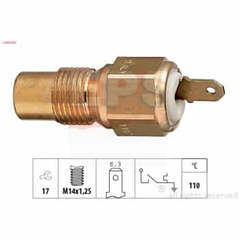 Contact thermique, voyant avertisseur de l'agent réfrigérant Made in Italy - OE Equivalent 1.840.030 EPS Facet