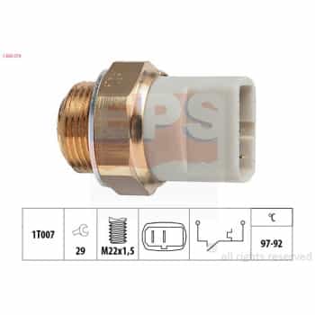 Interrupteur de température, ventilateur de radiateur Made in Italy - OE Equivalent 1.850.279 EPS Facet