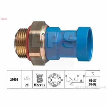 Interrupteur de température, ventilateur de radiateur Made in Italy - OE Equivalent 1.850.643 EPS Facet
