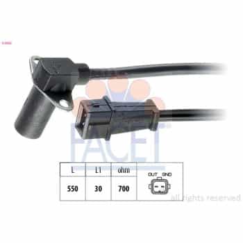 Capteur d'angle, vilebrequin Made in Italy - OE Equivalent 9.0002 Facet