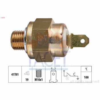 Contact thermique, voyant avertisseur de l'agent réfrigérant Made in Italy - OE Equivalent 7.4132 Facet