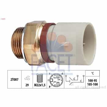 Interrupteur de température, ventilateur de radiateur Made in Italy - OE Equivalent 7.5674 Facet