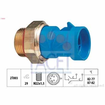 Interrupteur de température, ventilateur de radiateur Made in Italy - OE Equivalent 7.5653 Facet