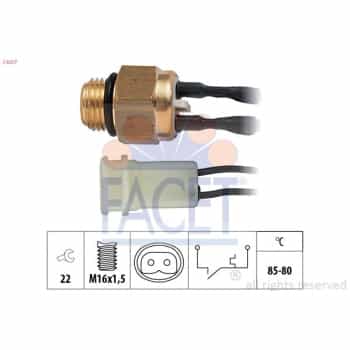 Interrupteur de température, ventilateur de radiateur Made in Italy - OE Equivalent 7.5217 Facet