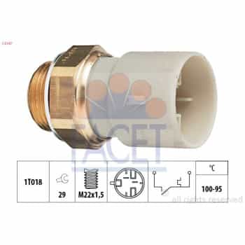 Interrupteur de température, ventilateur de radiateur Made in Italy - OE Equivalent 7.5147 Facet