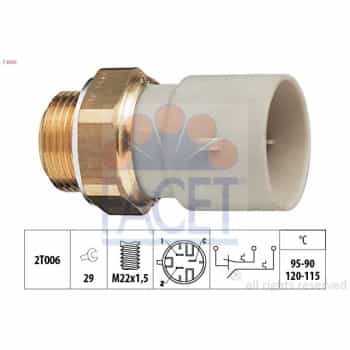 Interrupteur de température, ventilateur de radiateur Made in Italy - OE Equivalent 7.5655 Facet
