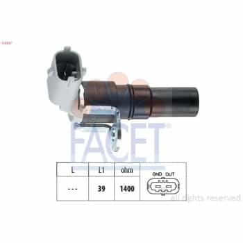 Capteur d'angle, vilebrequin Made in Italy - OE Equivalent 9.0327 Facet