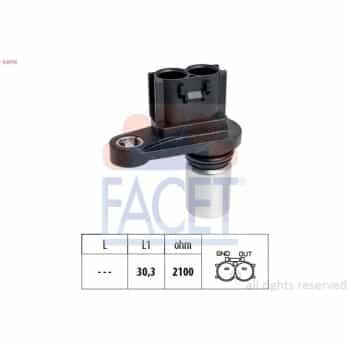 Capteur d'angle, vilebrequin Made in Italy - OE Equivalent 9.0716 Facet