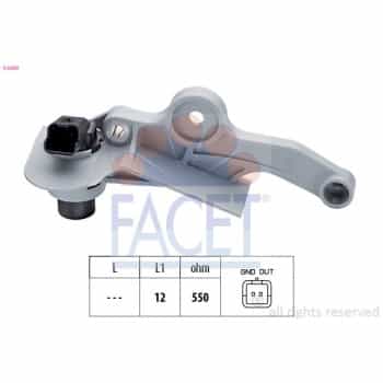 Capteur d'angle, vilebrequin Made in Italy - OE Equivalent 9.0299 Facet
