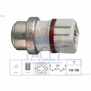 Contact thermique, voyant avertisseur de l'agent réfrigérant Made in Italy - OE Equivalent 7.4107 Facet
