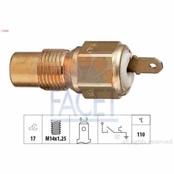 Contact thermique, voyant avertisseur de l'agent réfrigérant Made in Italy - OE Equivalent 7.4030 Facet